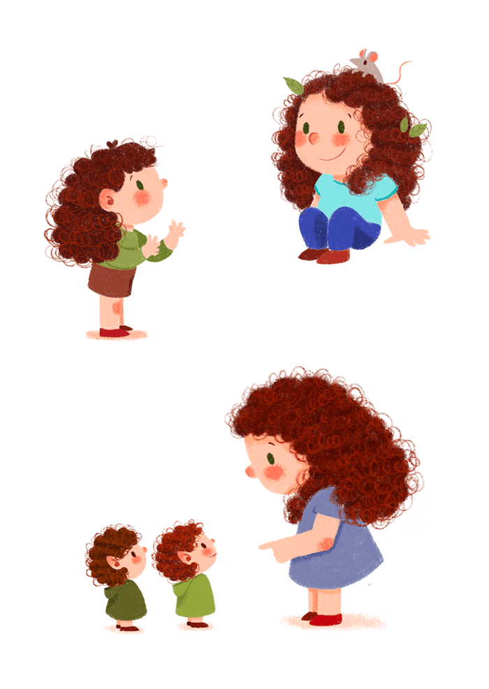 Illustration jeunesse character design de Hyacinthe Gioanni