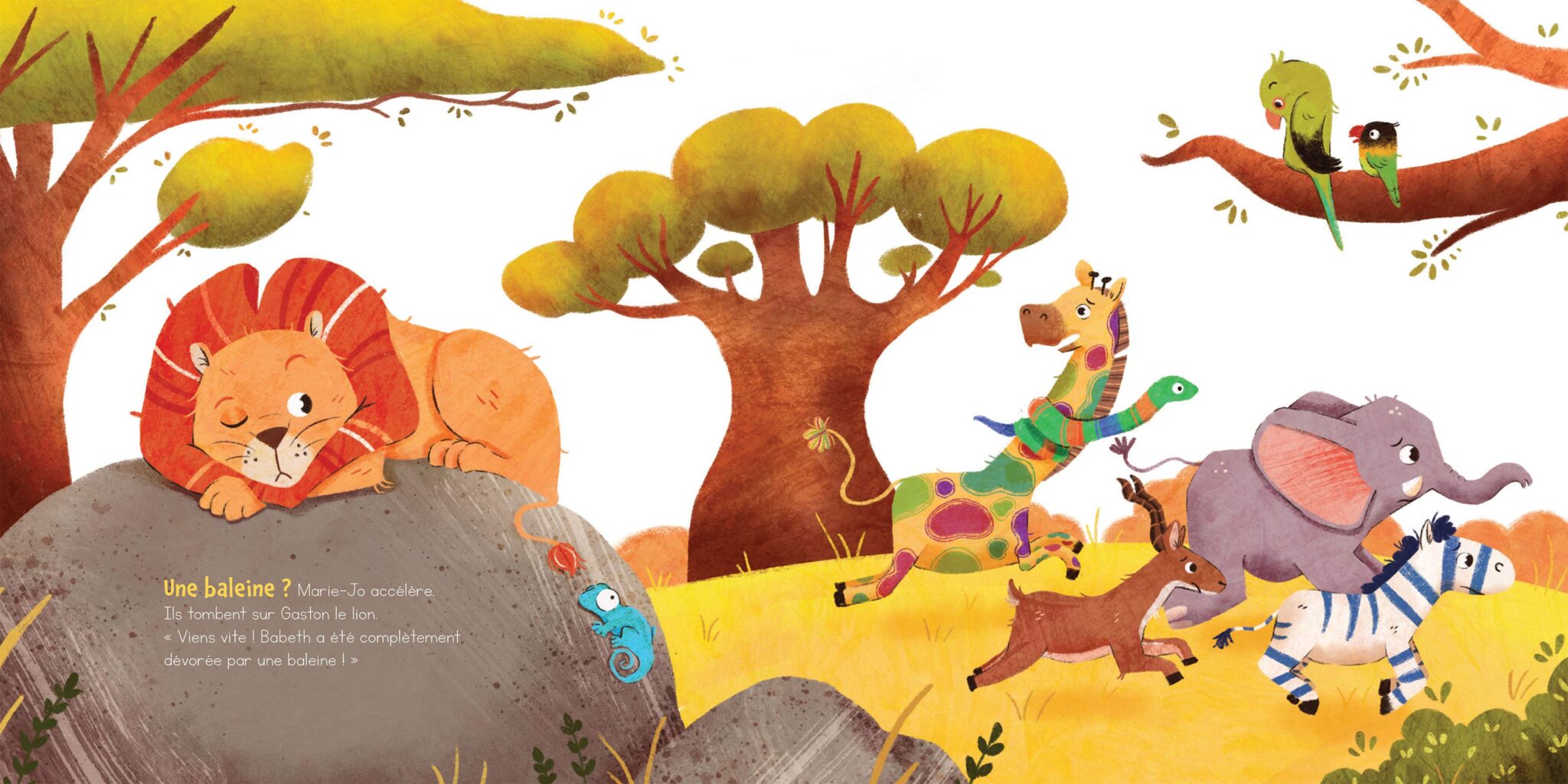 une baleine dans la savane écrit par sophie lamoureux et illustré par hyacinthe gioanni